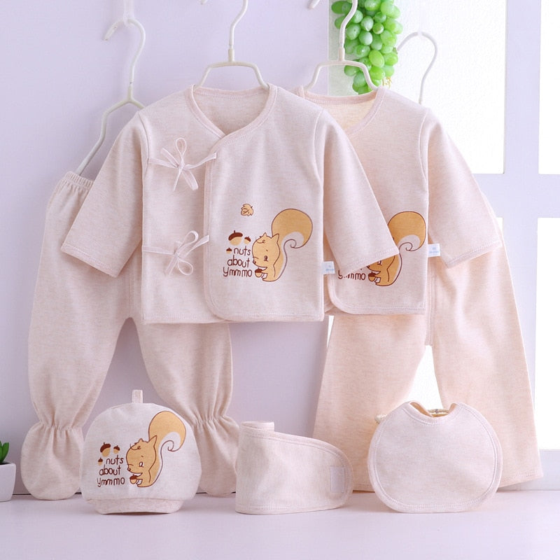 Newborn Soft Cotton Cartoon 5PC Baby Sets
