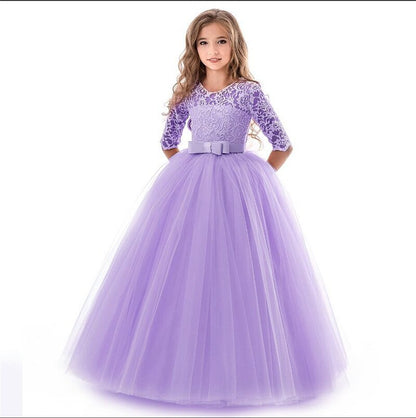 Girls Elegant Princess Party Dress