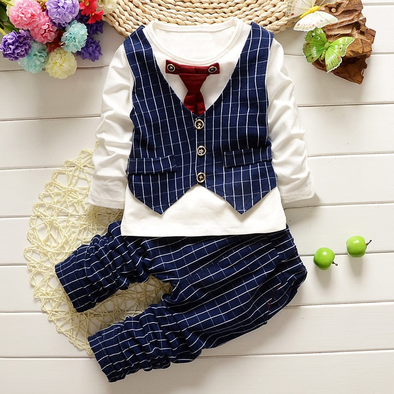 Fall Toddlers Bow-Tie Gentlemens Set