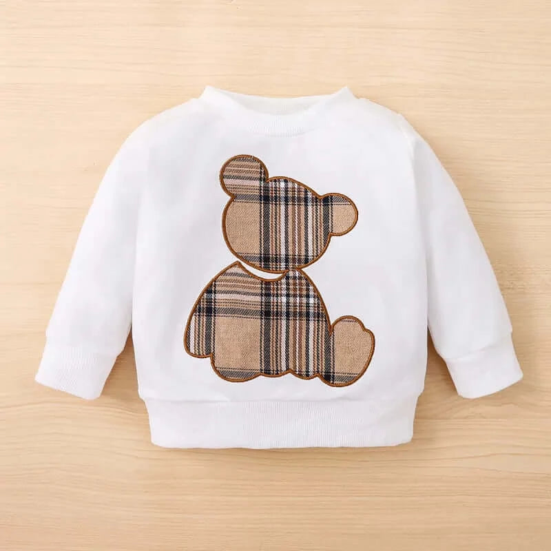 Autumn Newborn-Infant Print Bear Sweatsuit