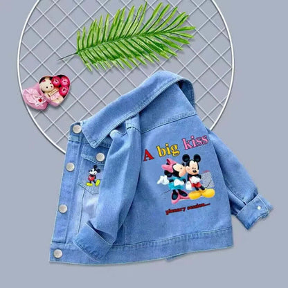 Autumn Girls Denim Minnie Mouse Jacket