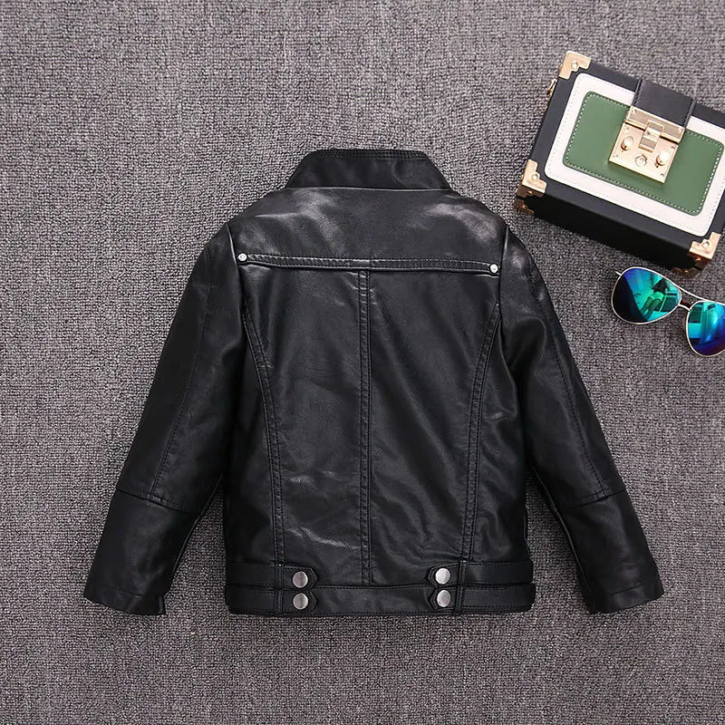 Fashion Faux Leather Jacket For Girls