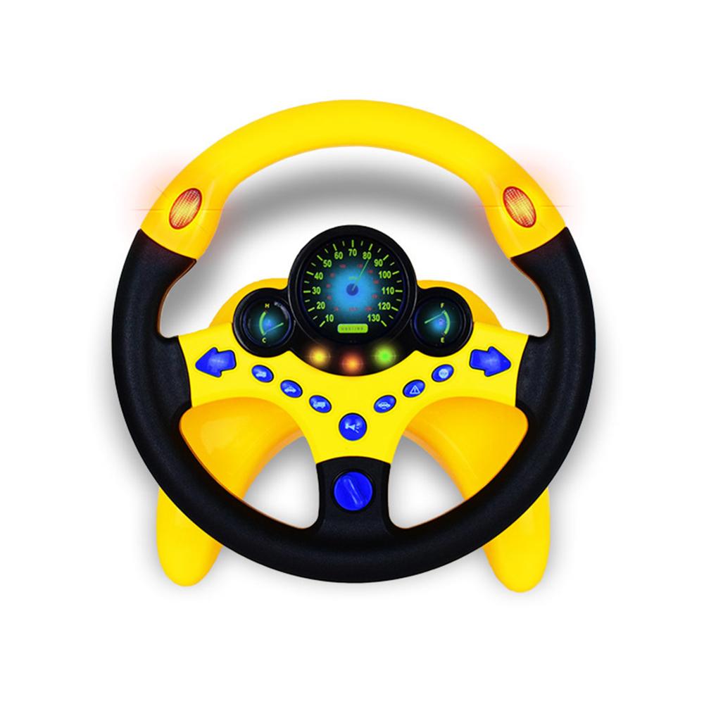 Kids Steering Wheel Toy with Light Simulation & Driving Sound