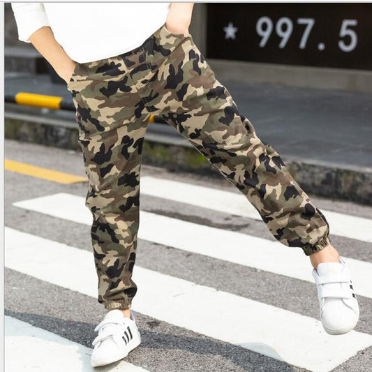 Boys Camouflage Casual Pants
