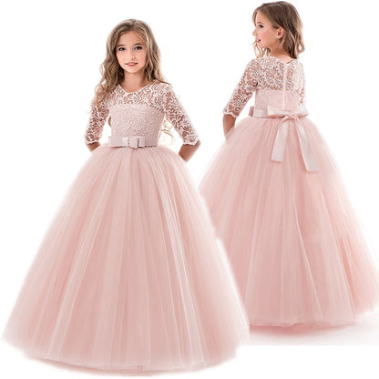 Girls Elegant Princess Party Dress