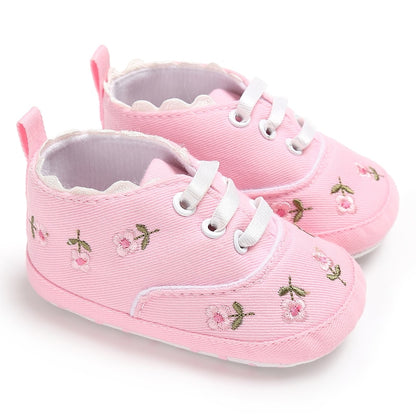 Infant Girls Soft Sole Cute Flower Shoes
