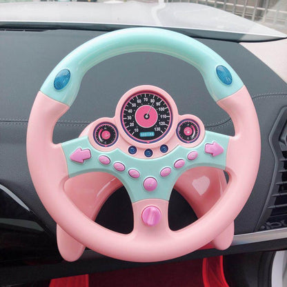 Kids Steering Wheel Toy with Light Simulation & Driving Sound