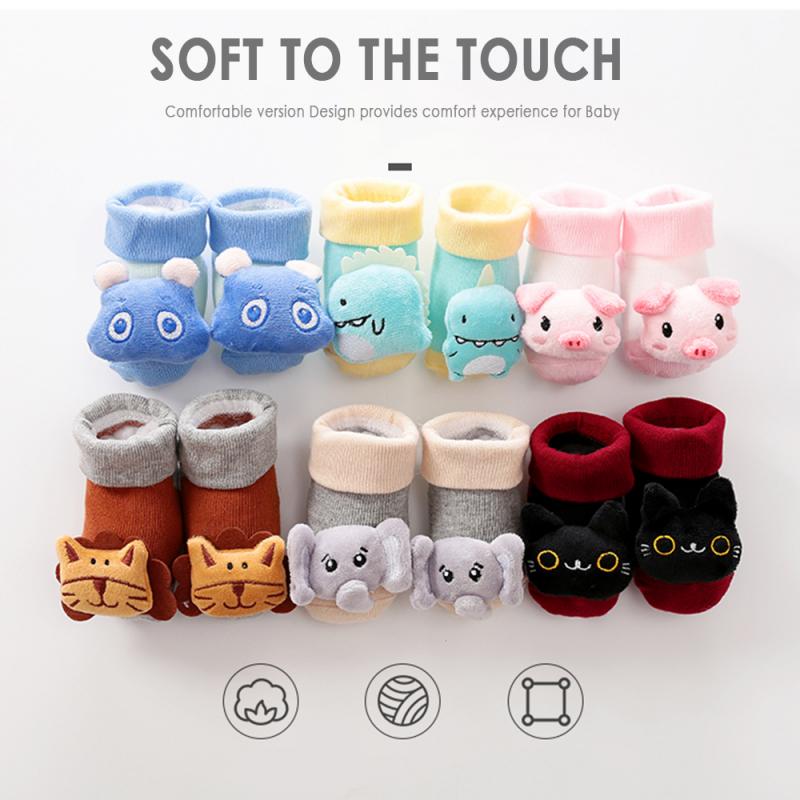 Newborn Anti-Slip Rattle Socks