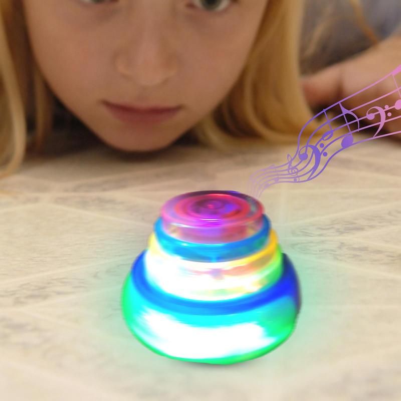 Flashing Led Spinning Top Classic Kids Toy