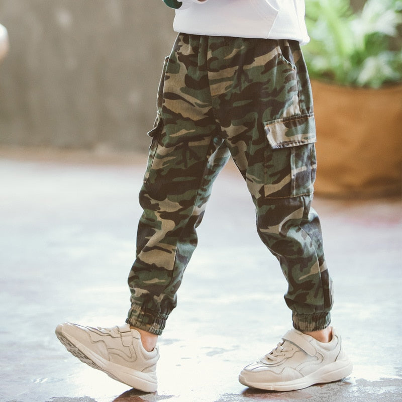 Boys Camouflage Casual Pants